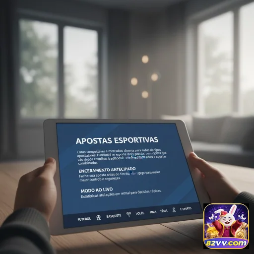 Jogador acessando serviços VIP no aplicativo 82vv