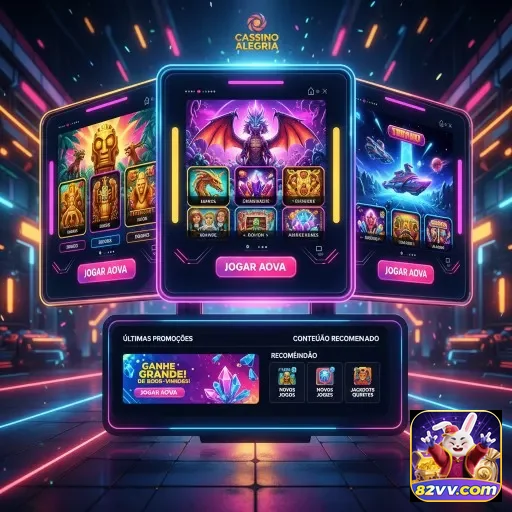 Screenshot do app 82vv com design moderno e atraente