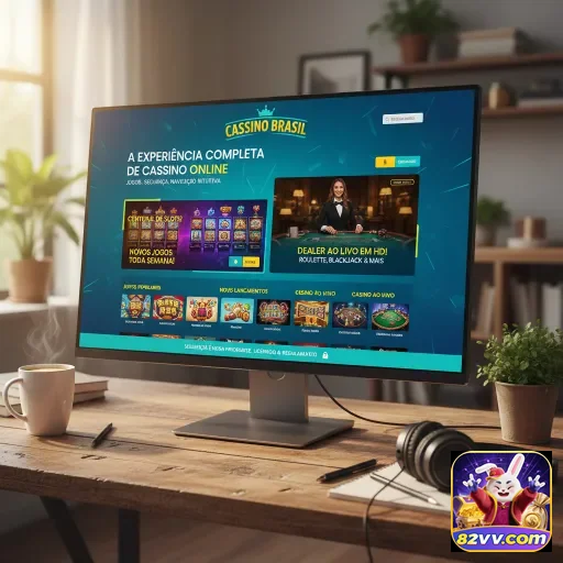 Interface do aplicativo 82vv com design moderno e acessível